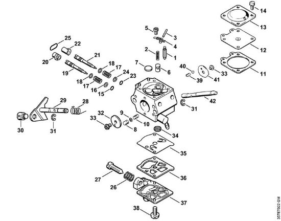 Motorsensen (FS) FS 88 Vergaser WT-367 der Marke Stihl