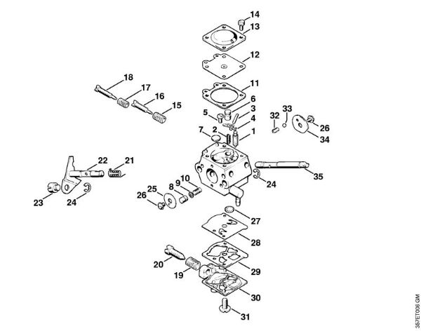 Motorsensen (FS) FS 88 Vergaser WT-45 der Marke Stihl