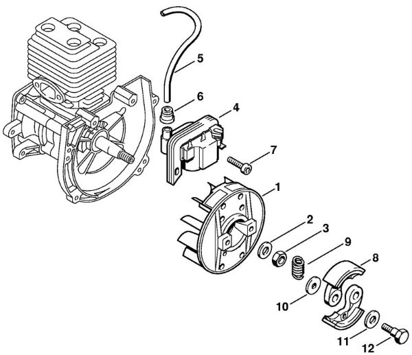Motorsensen (FS) FS 88 Zündanlage, Kupplung der Marke Stihl