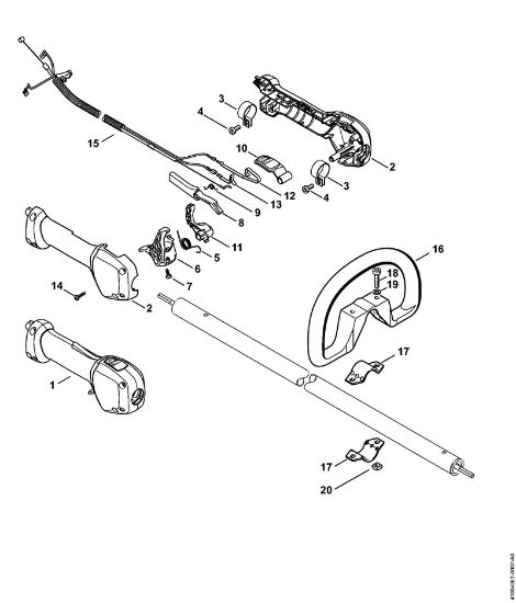 Motorsensen (FS) FS 89 R Handgriff der Marke Stihl