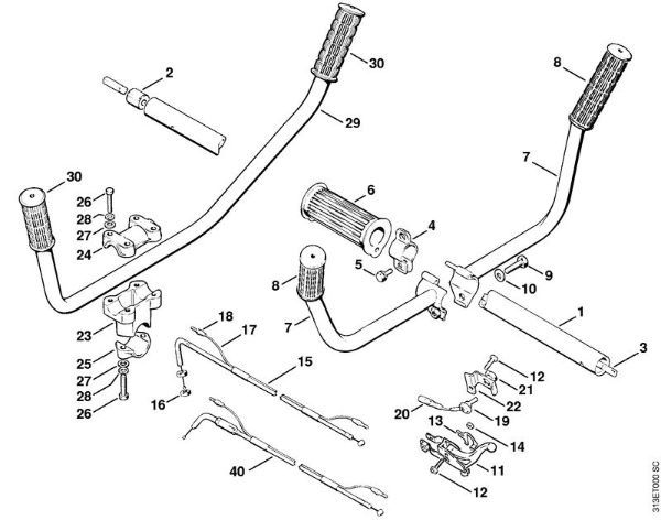 Motorsensen (FS) FS 90 - 4117 Schaft der Marke Stihl