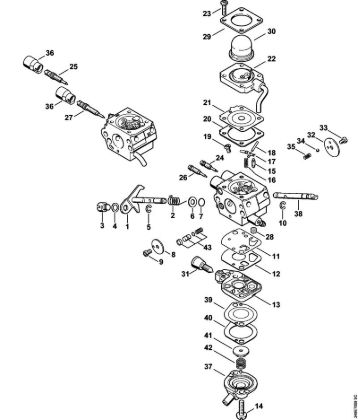 Motorsensen (FS) FS 90 R - 4180 Vergaser C1Q-S174, C1Q-S131 der Marke Stihl