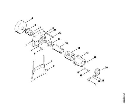 Motorsensen (FS) FS 96 Kupplungsgehäuse der Marke Stihl