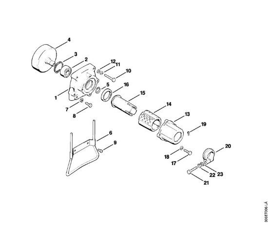 Motorsensen (FS) FS 96 Kupplungsgehäuse der Marke Stihl