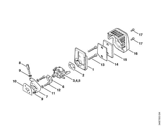 Rückentragbare Motorsensen (FR) FR 106 Luftfilter der Marke Stihl