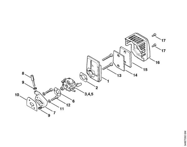 Rückentragbare Motorsensen (FR) FR 106 Luftfilter der Marke Stihl