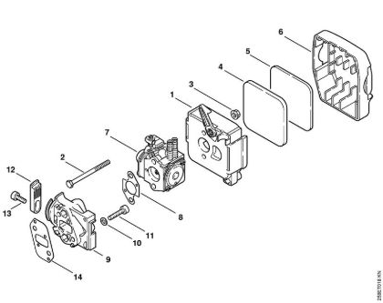 Rückentragbare Motorsensen (FR) FR 125 SEA Luftfilter FR 125 der Marke Stihl