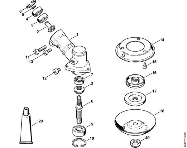 Rückentragbare Motorsensen (FR) FR 135 SEA Getriebe FR 125, FR 135 der Marke Stihl