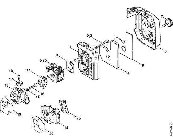 Rückentragbare Motorsensen (FR) FR 135 SEA Luftfilter FR 135, 145 der Marke Stihl