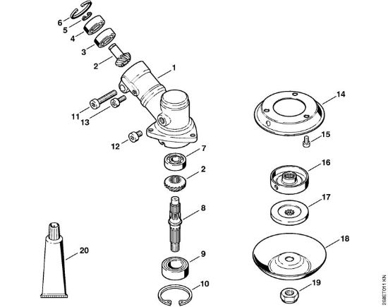 Rückentragbare Motorsensen (FR) FR 145 SEA Getriebe FR 145 der Marke Stihl