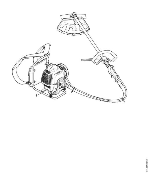 Rückentragbare Motorsensen (FR) FR 230 Maschinennummer der Marke Stihl