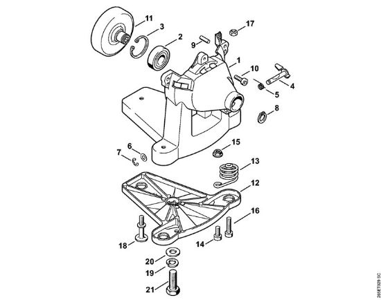 Rückentragbare Motorsensen (FR) FR 85 Lüftergehäuse der Marke Stihl