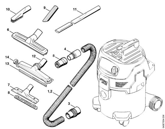 Sauger (SE) SE 122 E Sonderzubehör der Marke Stihl