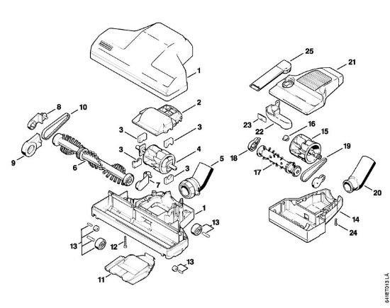 Sauger (SE) SE 201 Turbinen-Saugbürsten der Marke Stihl
