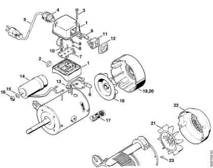 HOS HOS Elektromotor 110 V/60 Hz der Marke Stihl