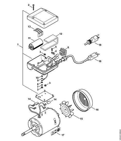 HOS HOS Elektromotor 120 V/60 Hz der Marke Stihl