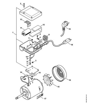 HOS HOS Elektromotor 230 V/50 Hz der Marke Stihl