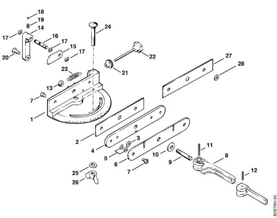 HOS HOS Schwenksupport der Marke Stihl