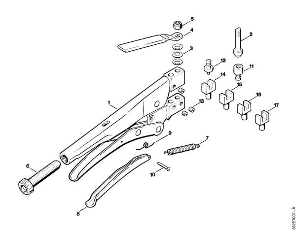 NG 6 NG 6 STIHL Niet-Entnietzange NG 6 der Marke Stihl