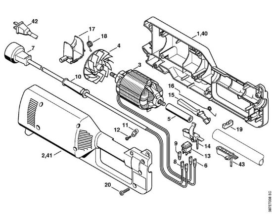 EC 70 EC 70 Elektromotor der Marke Stihl
