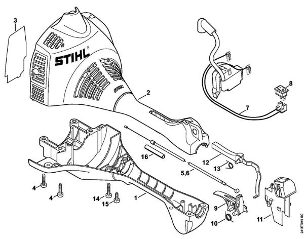 FC 55 FC 55 Motorgehäuse der Marke Stihl