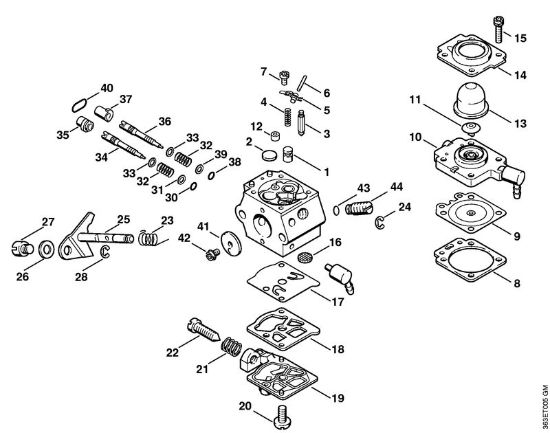 FC 72 FC 72 Vergaser WT-329 der Marke Stihl