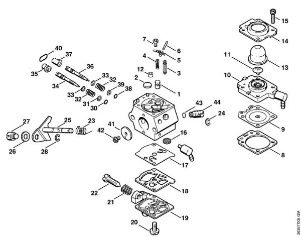 FC 72 FC 72 Vergaser WT-329 der Marke Stihl