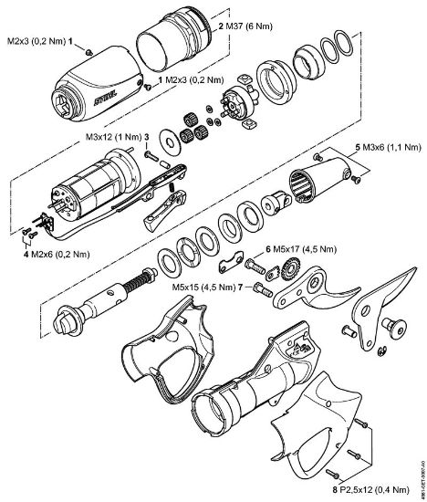 ASA 65 ASA 65 Anziehdrehmomente der Marke Stihl
