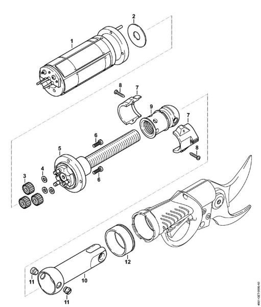 ASA 85 ASA 85 Akku-Astschere Elektromotor der Marke Stihl