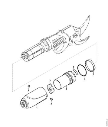 ASA 85 ASA 85 Akku-Astschere Gehäuse der Marke Stihl