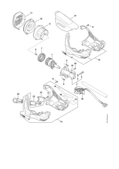 Bild von Elektromotor, Motorgehäuse KMA 130 R