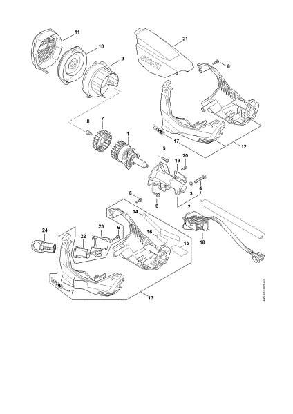 Bild von Elektromotor, Motorgehäuse KMA 130 R