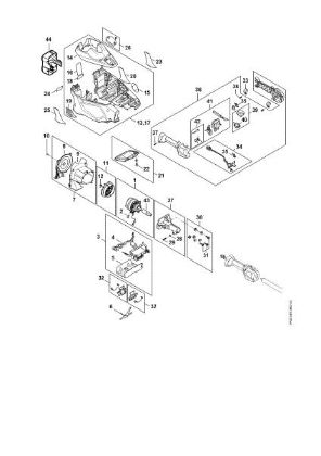 Bild von Elektromotor, Motorgehäuse, Bedienungsgriff KMA 135 R