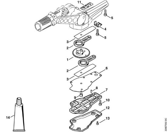 Anbauwerkzeuge FH 135Â° Messergetriebe 135Â° einstellbar der Marke Stihl