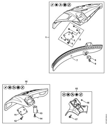 Anbauwerkzeuge FS Schutz der Marke Stihl