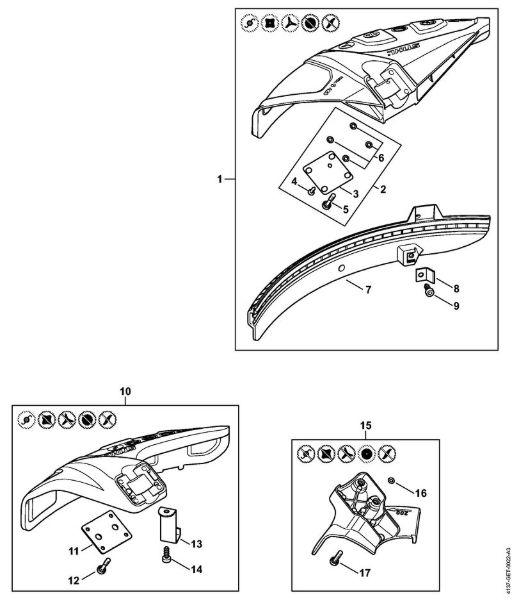 Anbauwerkzeuge FS Schutz der Marke Stihl