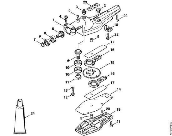 Anbauwerkzeuge HL 0Â° Getriebe 0Â° der Marke Stihl