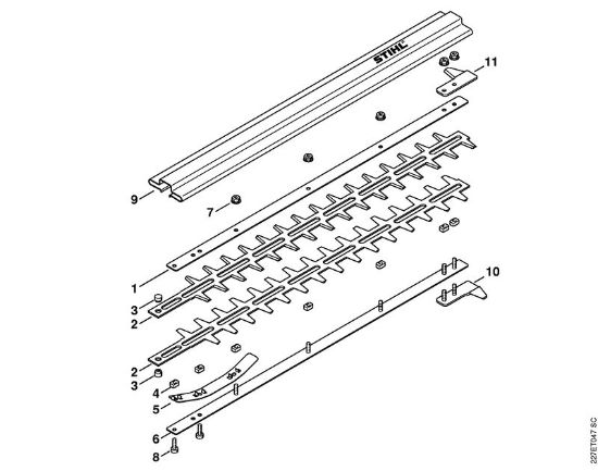 Anbauwerkzeuge HL 0Â° Messer der Marke Stihl