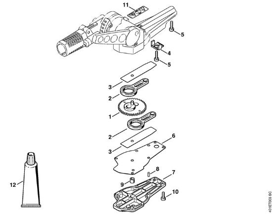 Anbauwerkzeuge HL 135Â° Messergetriebe 135Â° einstellbar der Marke Stihl