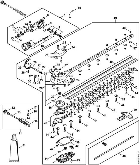 Anbauwerkzeuge HL 145Â° Winkelgetriebe 145Â° einstellbar, 500 mm der Marke Stihl