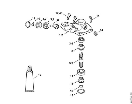 Anbauwerkzeuge HL 30Â° HL Winkelgetriebe 30Â° der Marke Stihl