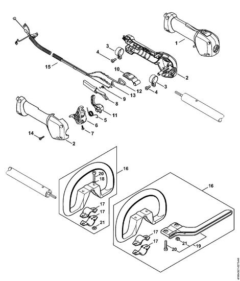 KombiMotoren (KM) KM 111 R Handgriff der Marke Stihl