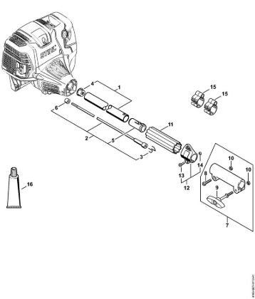 KombiMotoren (KM) KM 111 R Schaft der Marke Stihl