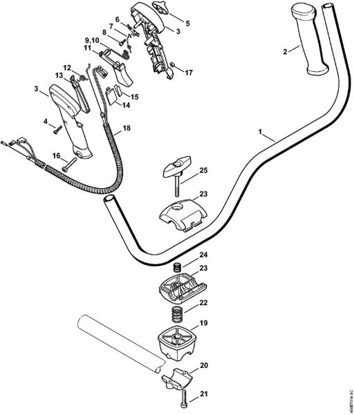 KombiMotoren (KM) KM 130 Zweihandgriff der Marke Stihl