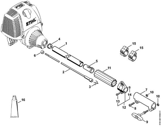 KombiMotoren (KM) KM 130 R Schaft der Marke Stihl