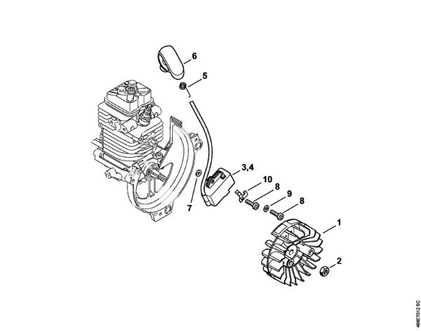 KombiMotoren (KM) KM 130 R Zündanlage der Marke Stihl
