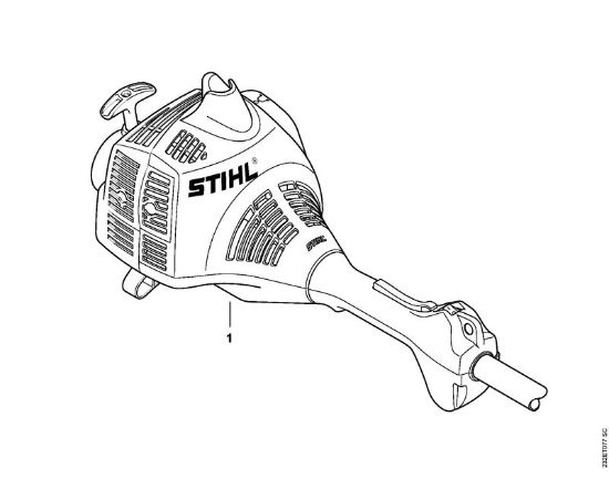 KombiMotoren (KM) KM 55 R Maschinennummer der Marke Stihl