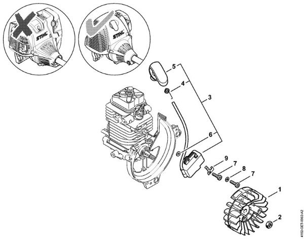 KombiMotoren (KM) KM 90 R Zündanlage der Marke Stihl