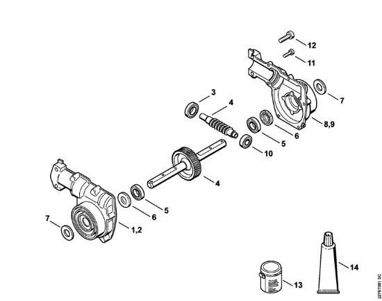 KombiWerkzeuge (-KM) BF-KM BF-KM Getriebe der Marke Stihl