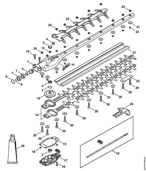 KombiWerkzeuge (-KM) HL-KM 0Â° Getriebe 0Â° 500 mm der Marke Stihl